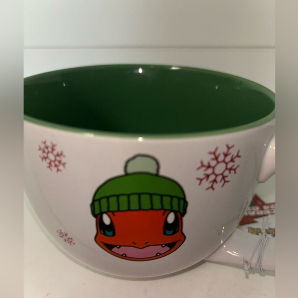 24oz Christmas Pokemon Soup Mug Pikachu Charmander Bulbasaur Squirtle Novelties - Picture 5 of 11